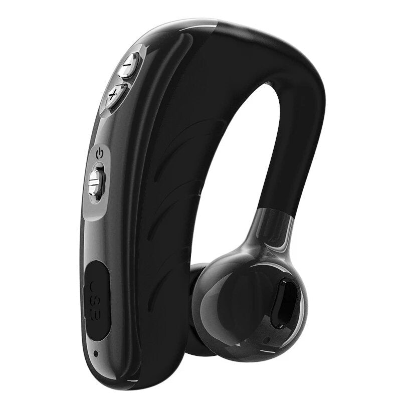 bluetooth 5.1 Earpiece Hands-Free Headset Business Sports Waterproof With Microphone Image 1