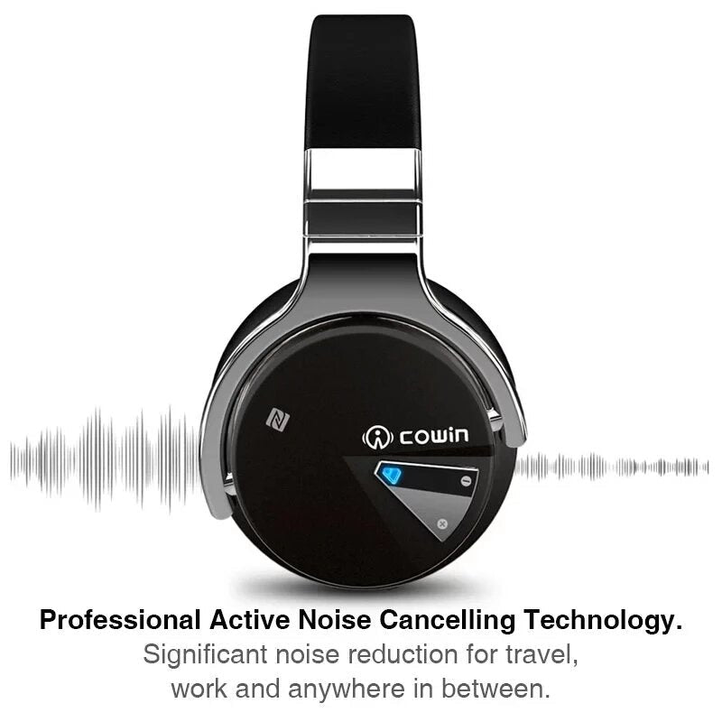 bluetooth Earphone Wireless Headphone HIFI Sound Active Noise Cancelling Deep Bass ANC Earbuds with Mic Image 3
