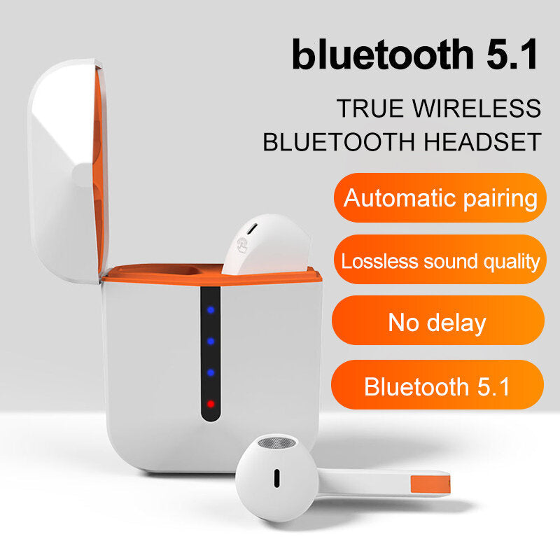 bluetooth Earphones Wireless Earbuds 5.0 Stereo Sport Handsfree Headset TWS Headphones Image 2