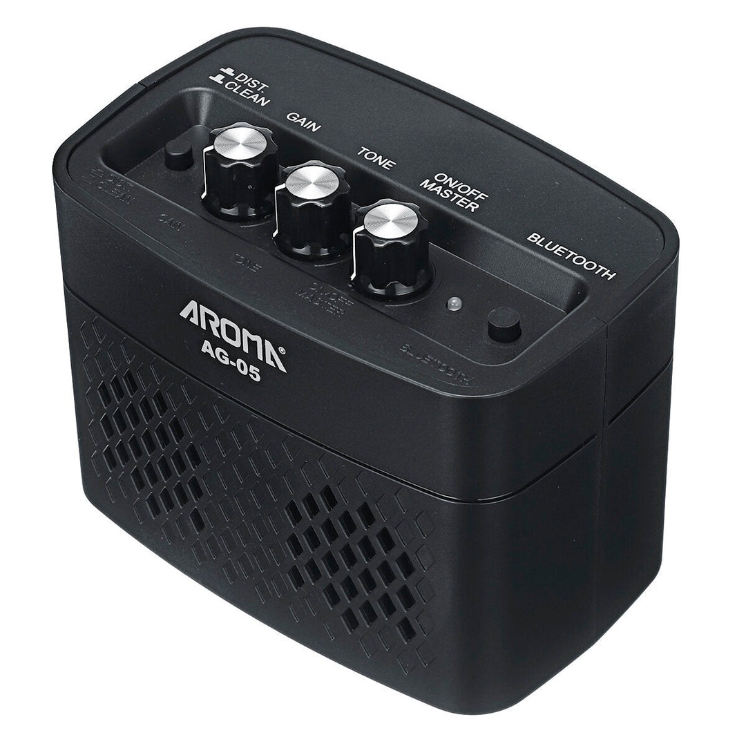 Bluetooth Electric Guitar Amp Amplifier 5-Watt Stereo Output Distortion Gain Tone Control 3.5mm Monitoring 6.35mm Image 4