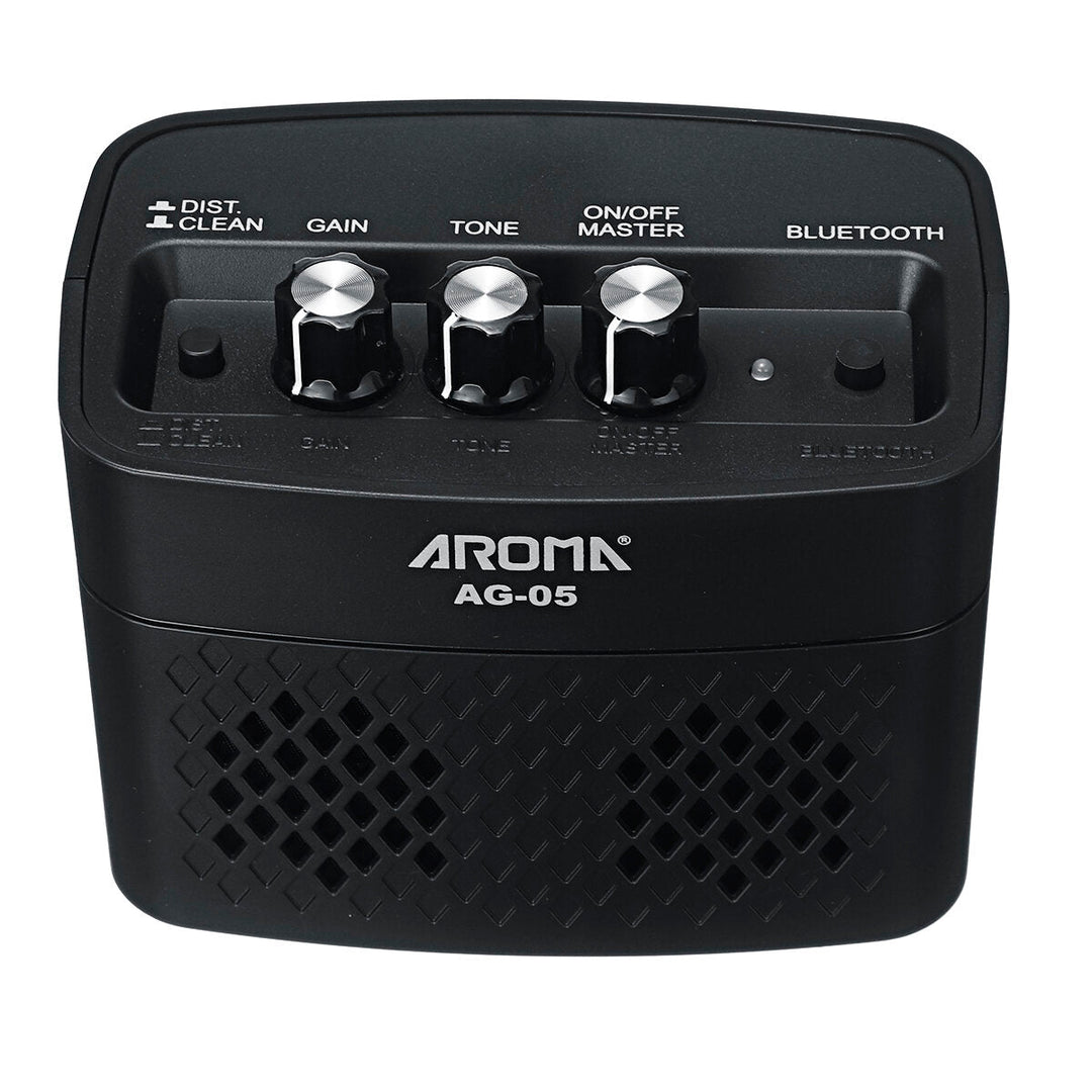 Bluetooth Electric Guitar Amp Amplifier 5-Watt Stereo Output Distortion Gain Tone Control 3.5mm Monitoring 6.35mm Image 6