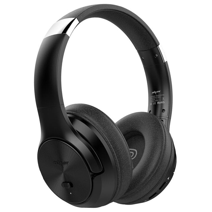 bluetooth Headphone  Active Noise Reduction ANC Foldable Deep Bass Headset With Mic TF Card Image 9
