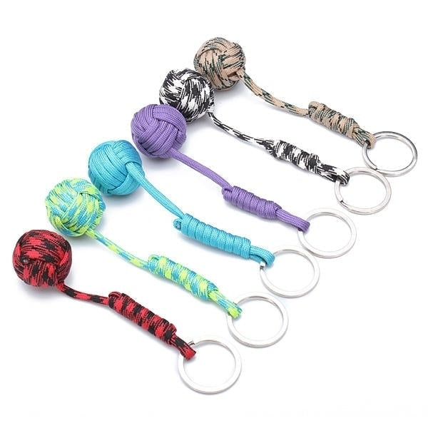 Ball Self Defense Lanyard Survival Key Chain Fragrance Color Random DTTT Image 1