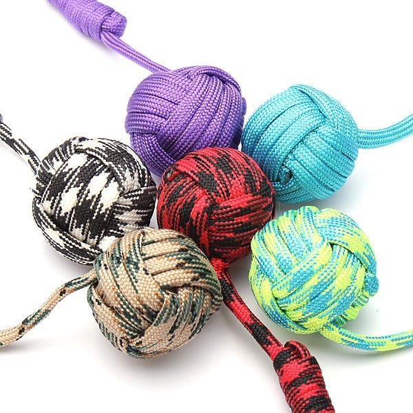 Ball Self Defense Lanyard Survival Key Chain Fragrance Color Random DTTT Image 3