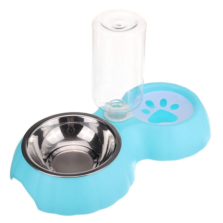 Feeders Cat Bowl Dog Water Feeder Bowl Cat Drinking Fountain Food Water Dispenser Image 1