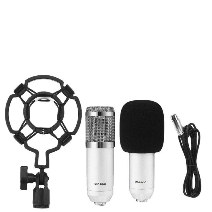 Bakeey Basic Condenser Microphone BM-800 Cardioid Studio Recording Microphone with Shock Mount XLR Cable Image 4