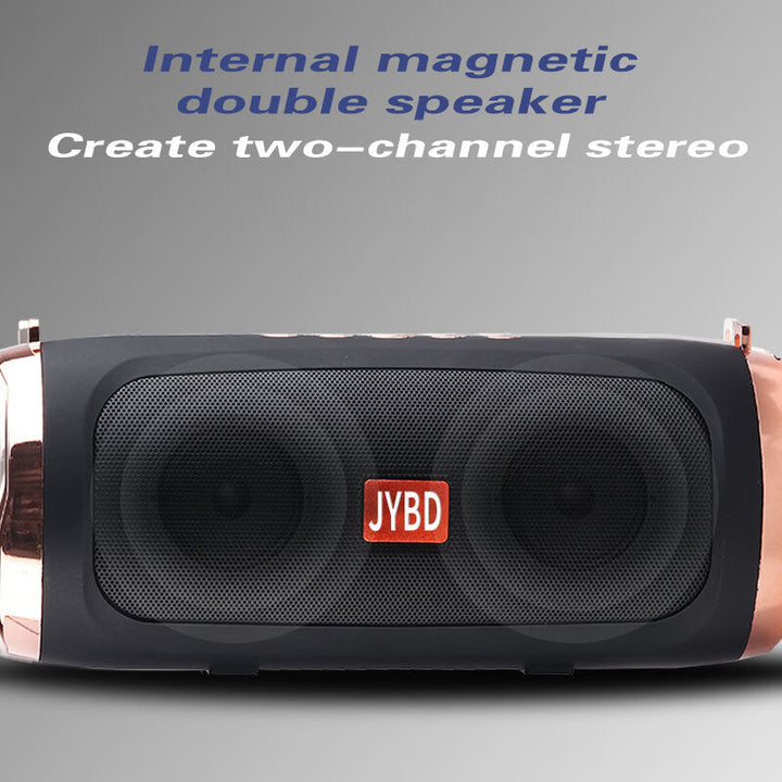 bluetooth 5.0 Speaker 10W Dual Drivers HIFI Stereo Bass Wireless Soundbar TF Card AUX-In Waterproof Portable Outdoor Image 3