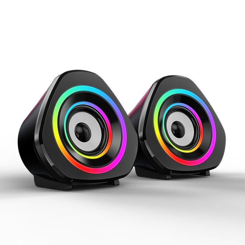Bluetooth 5.0 Soundbox 2.0 Loudspeaker with RGB Colorful Breathing LED Light Computer Speakers Image 6