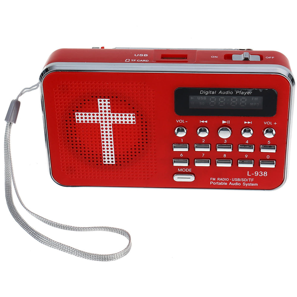 Bible AUX U-disk TF SD Card Audio MP3 Music Player Portable Mini FM Radio Speakers For Elders Gift Image 2