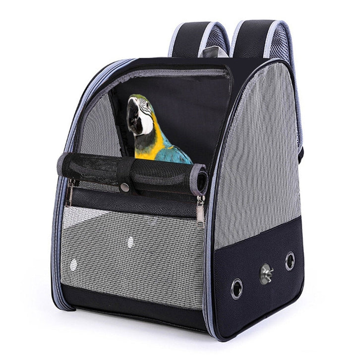 Bird Parrot Carrier Breathable Travel Cage Carrying Backpack Pet Shoulder Bag Image 1