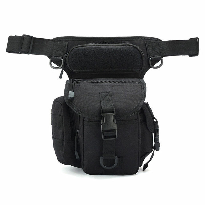 Canvas Waterproof Tactical Bag Waist Pack Leg Bag Camping Hiking Hunting Belt Bag Image 4