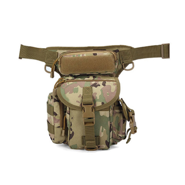 Canvas Waterproof Tactical Bag Waist Pack Leg Bag Camping Hiking Hunting Belt Bag Image 6