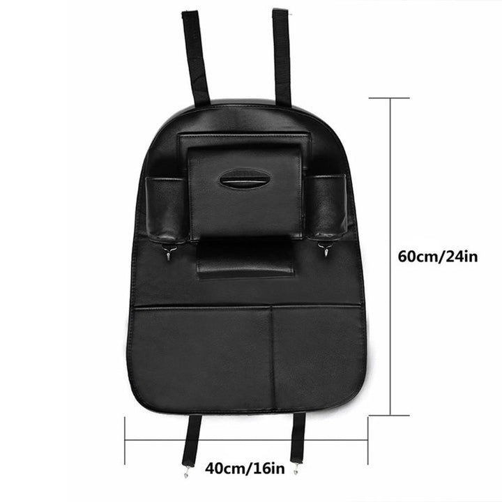 Car Seat Back Storage Bag Organizer Travel Box Pocket PU Leather Auto Accessoires Image 3