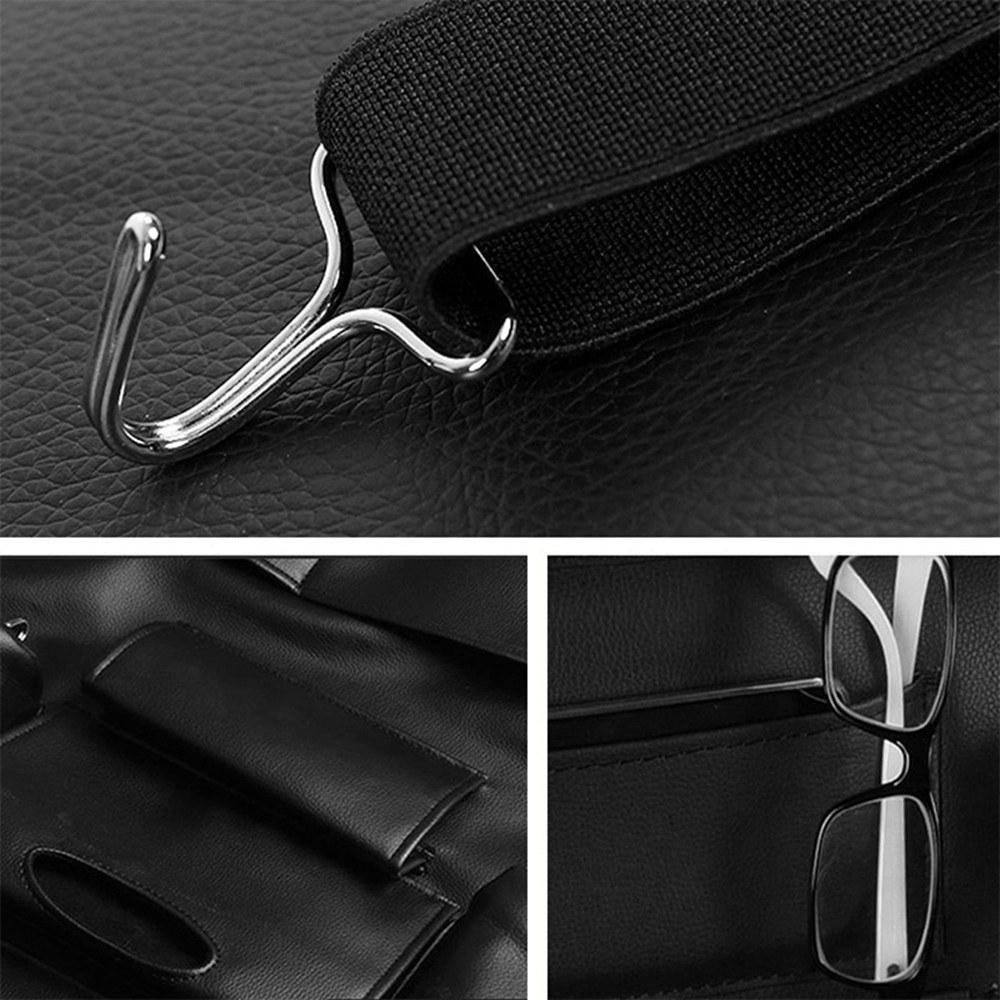 Car Seat Back Storage Bag Organizer Travel Box Pocket PU Leather Auto Accessoires Image 8
