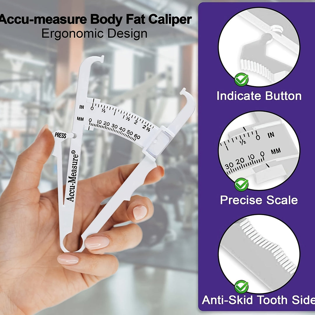 Body Fat Caliper - Handheld BMI Body Fat Measurement Device For Men And Women Image 3