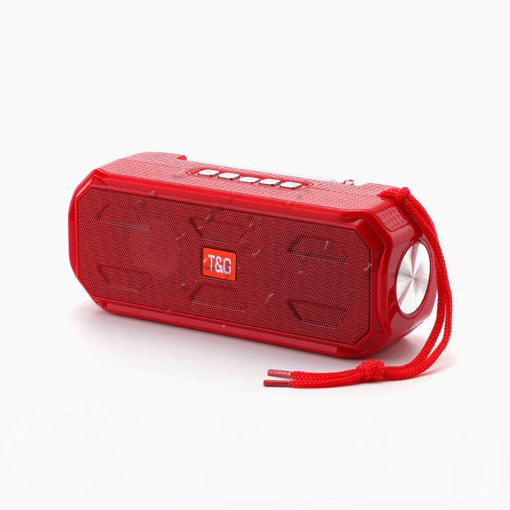 Bluetooth Speaker Stereo Bass Music Box Support TF FM Radio USB AUX With Flashlight Portable Outdoor Speaker Image 4