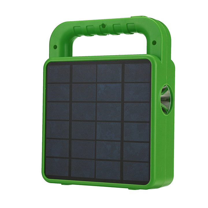 Bluetooth Speaker Strong Light LED Solar Rechargeable Light Emergency Power Bank 6000mA Image 2