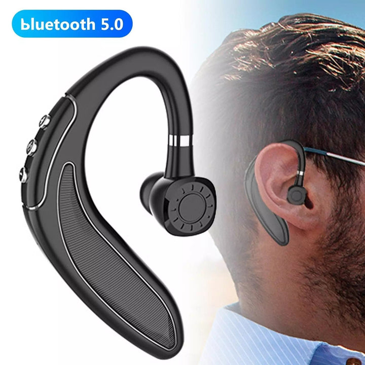 bluetooth V5.0 Headphones DSP CVC6.0 Noise Reduction NFC Earphone 250mAh Adjustable Wireless Business Single Earhook Image 2