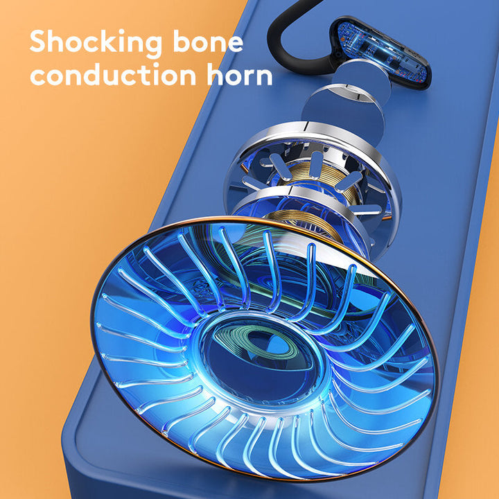 Bone Conduction bluetooth 5.2 Headphones Ear Hook Wireless IPX5 Waterproof Earphones for Sport Fitness Shocking Horn Image 7