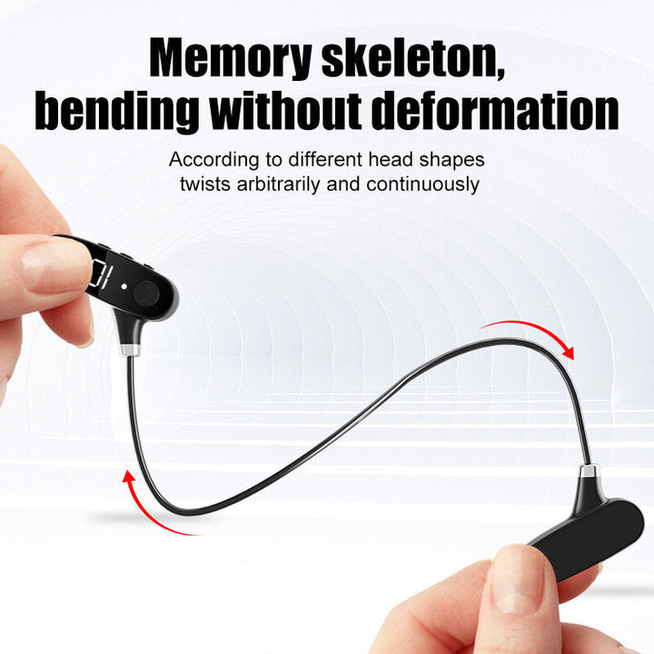 Bone Conduction bluetooth 5.2 Headphones Led Display Neckband Ear Hook Noise Reduction IPX7 Waterproof Fitness Sport Image 6