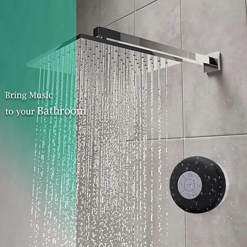 Bluetooth Speaker Bathroom Waterproof Fall Kitchen with Large Suction Cup Mini Wireless Portable Mini Speaker Image 4