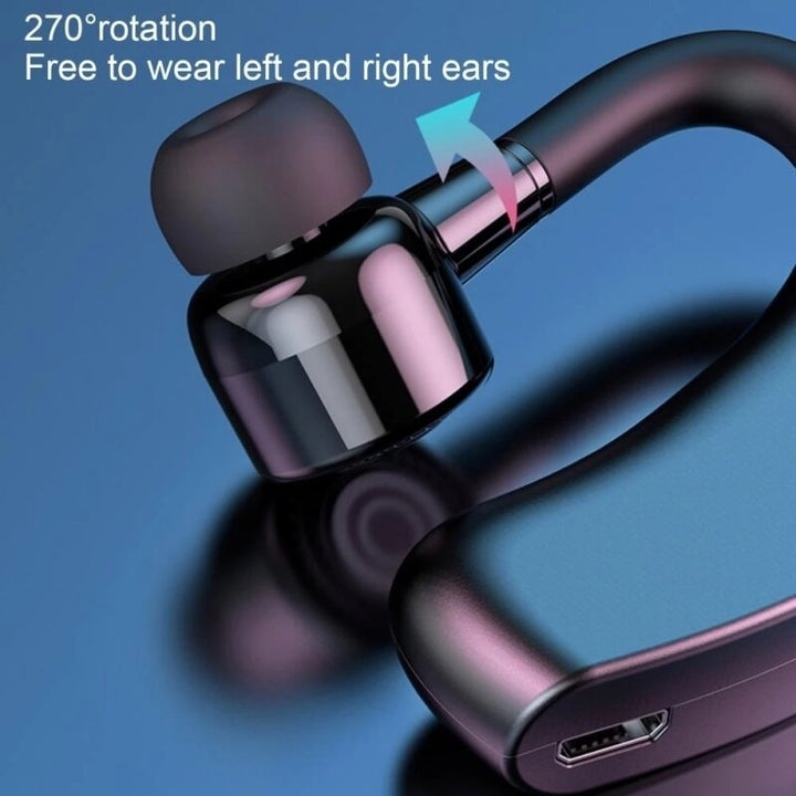 Business Earphone Data Display Battery-Mounted Ear-Mounted bluetooth 5.2 Headset Fashion Music Sports HiFi Sound Image 3