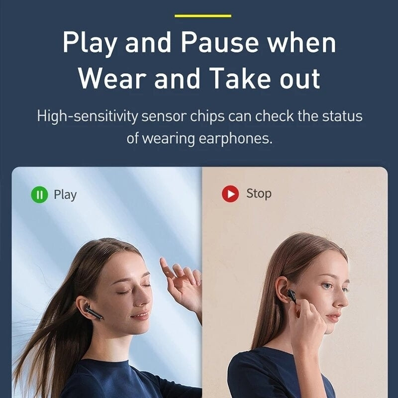 bluetooth Headphones Wireless 5.0 TWS Touch Control Earphones In-ear Earbud IP55 Waterproof HD Headset Support Qi Image 4
