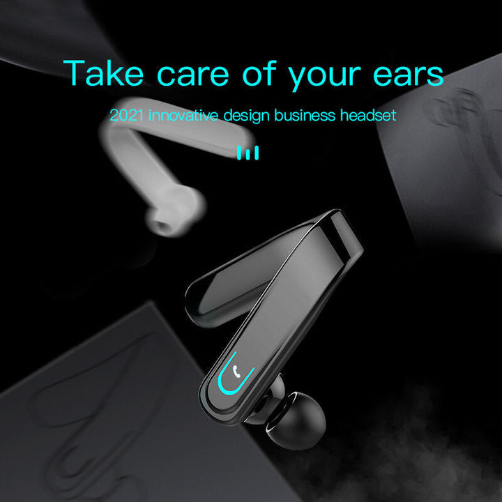 bluetooth Headset Noise Cancelling Voice Control HD Call Business Ear Hanging Type Wireless Headphone With Micphone Image 3
