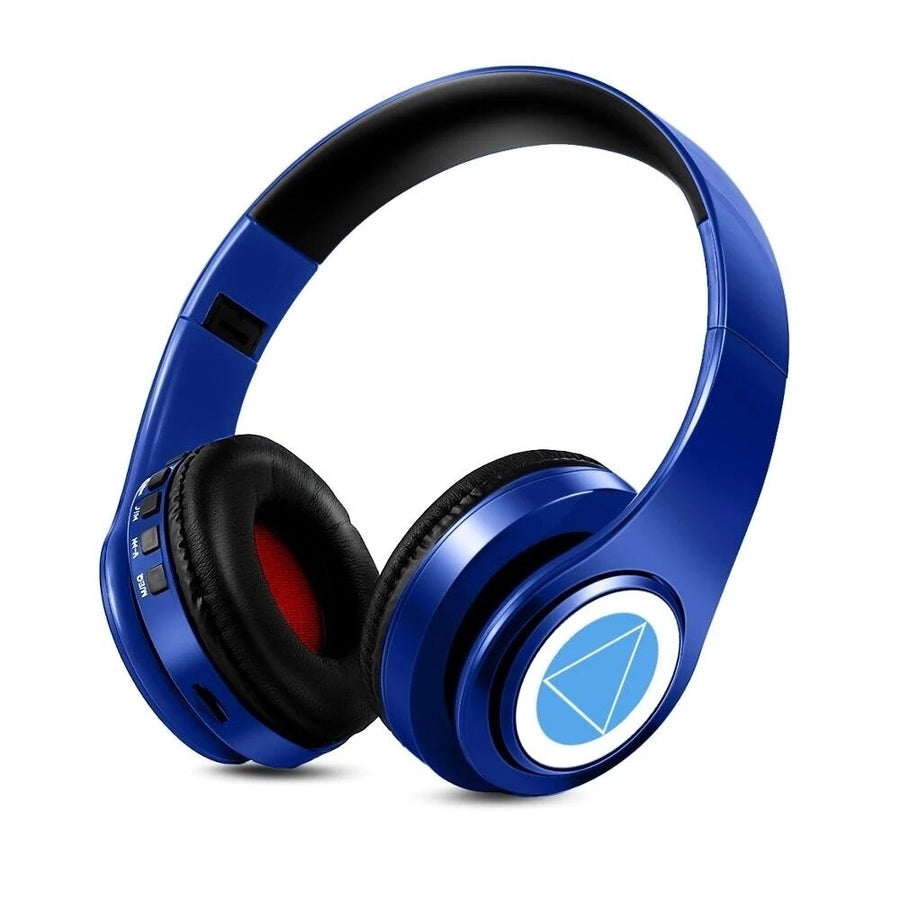 Bluetooth Headset Wireless Headphone Cosplay Stereo Over-Ear Headphone Headset with Mic Image 1