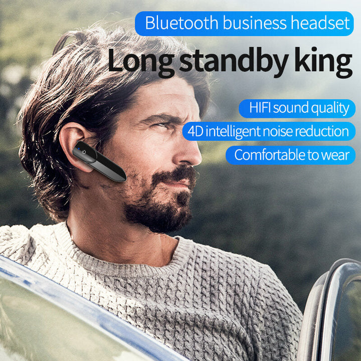 bluetooth headset Business HIFI Sound Quality 4D Noise Reduction Comfortable Fit Mini Handsfree Earbuds Wireless Image 7