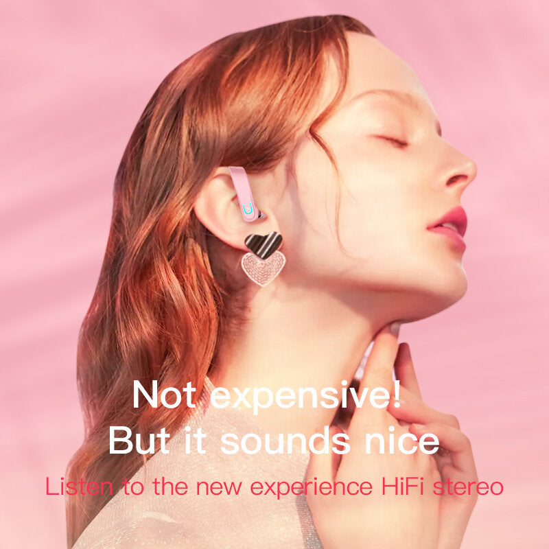 bluetooth Headset Noise Cancelling Voice Control HD Call Business Ear Hanging Type Wireless Headphone With Micphone Image 6