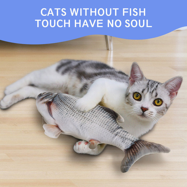 Cat Toy FishCatnip Electric Doll FishSimulation Electric Toy Fish with USB ChargeInteractive Toy Image 3