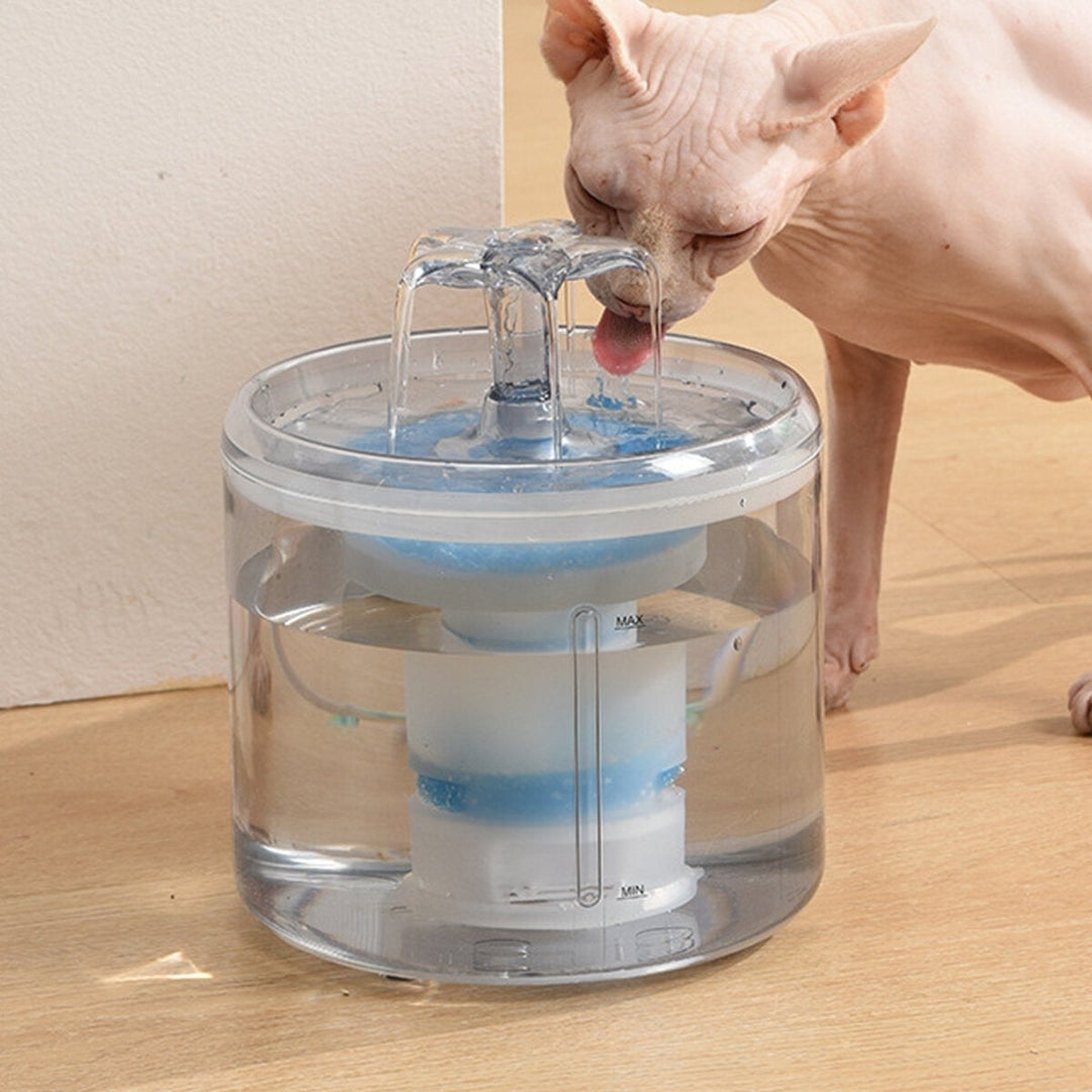 Cat Water Fountain Dog Water Dispenser 88OZ 2.6L Pet Drinking Fountain Transparent Upgraded with Filter and Adjustable Image 7