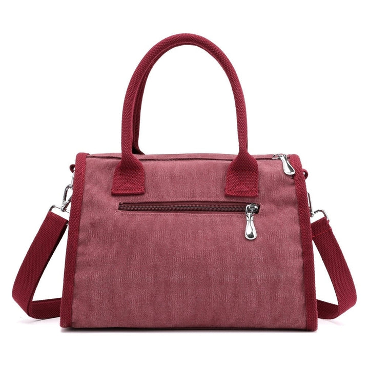Canvas Tote Handbags Simple Shoulder Summer Shopping Bags Image 3