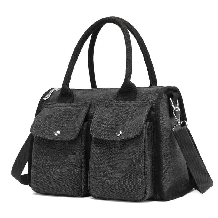 Canvas Tote Handbags Simple Shoulder Summer Shopping Bags Image 1