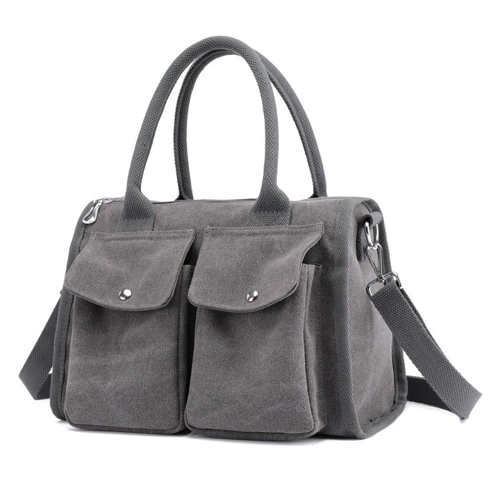 Canvas Tote Handbags Simple Shoulder Summer Shopping Bags Image 9