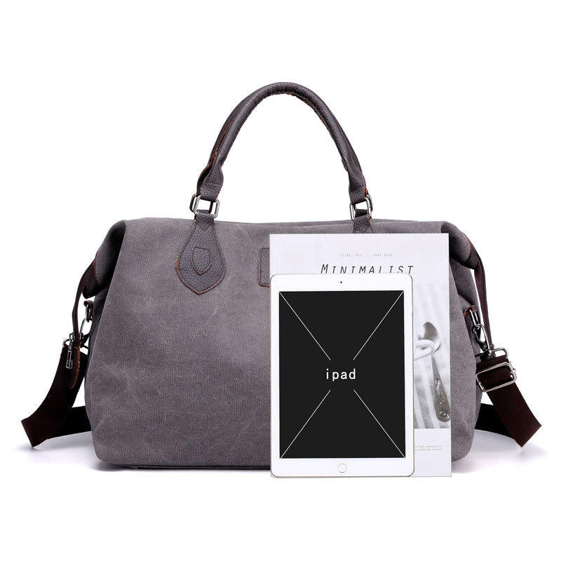 Canvas Travel Bag Outdoor Men Casual Fashion Handbag Large Capacity Multi-functional Bag Image 6