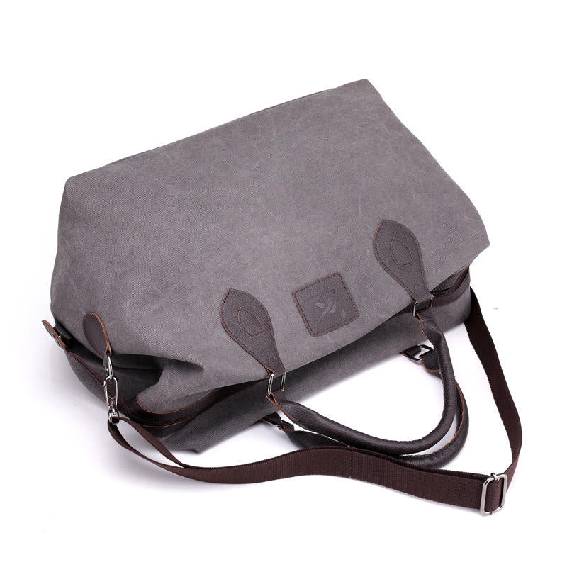 Canvas Travel Bag Outdoor Men Casual Fashion Handbag Large Capacity Multi-functional Bag Image 7
