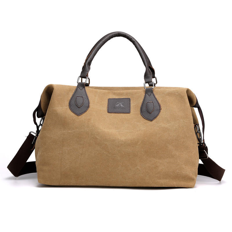 Canvas Travel Bag Outdoor Men Casual Fashion Handbag Large Capacity Multi-functional Bag Image 8