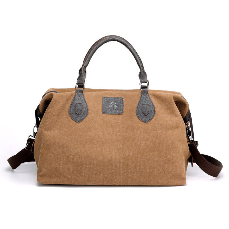 Canvas Travel Bag Outdoor Men Casual Fashion Handbag Large Capacity Multi-functional Bag Image 9