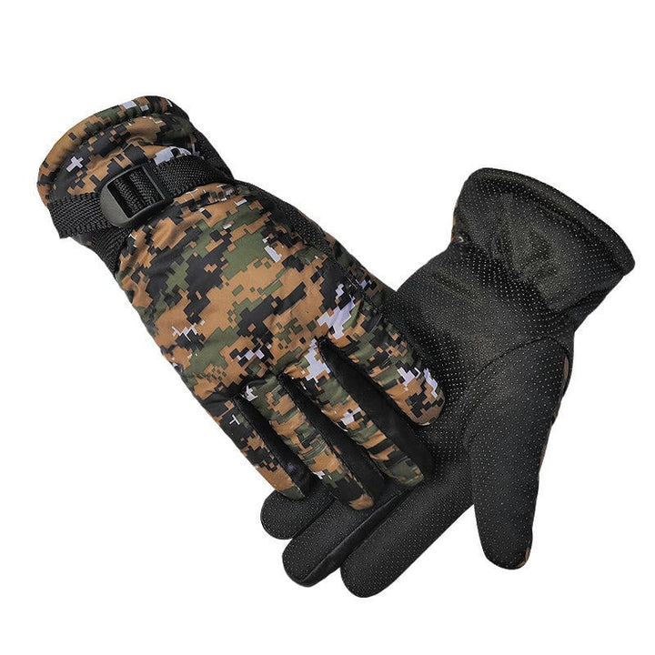 Camouflage Skiing Gloves Warm Windproof Motorcycle Bike Cycling Image 1