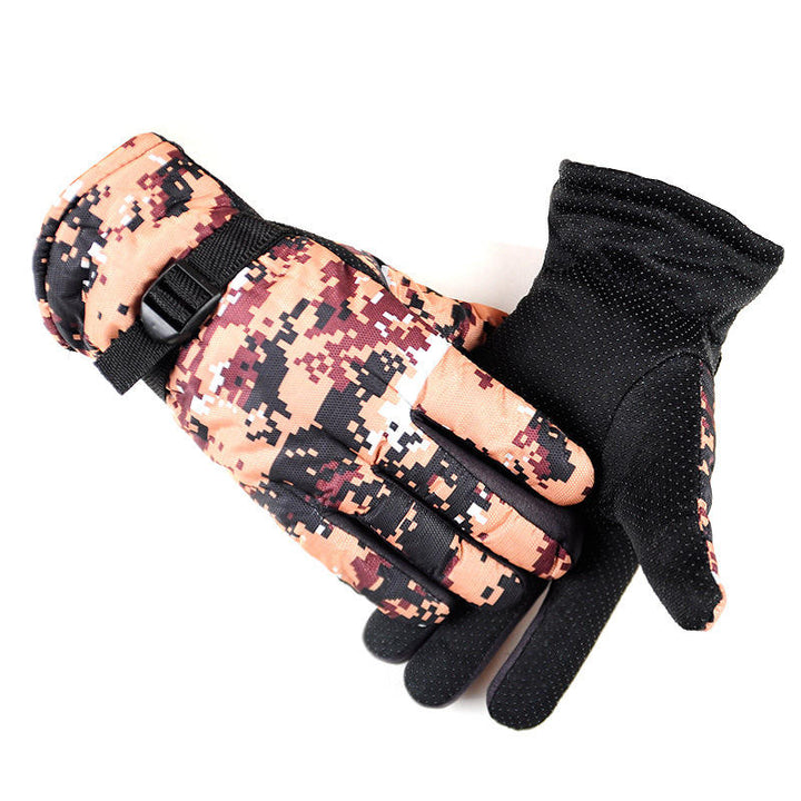 Camouflage Skiing Gloves Warm Windproof Motorcycle Bike Cycling Image 4
