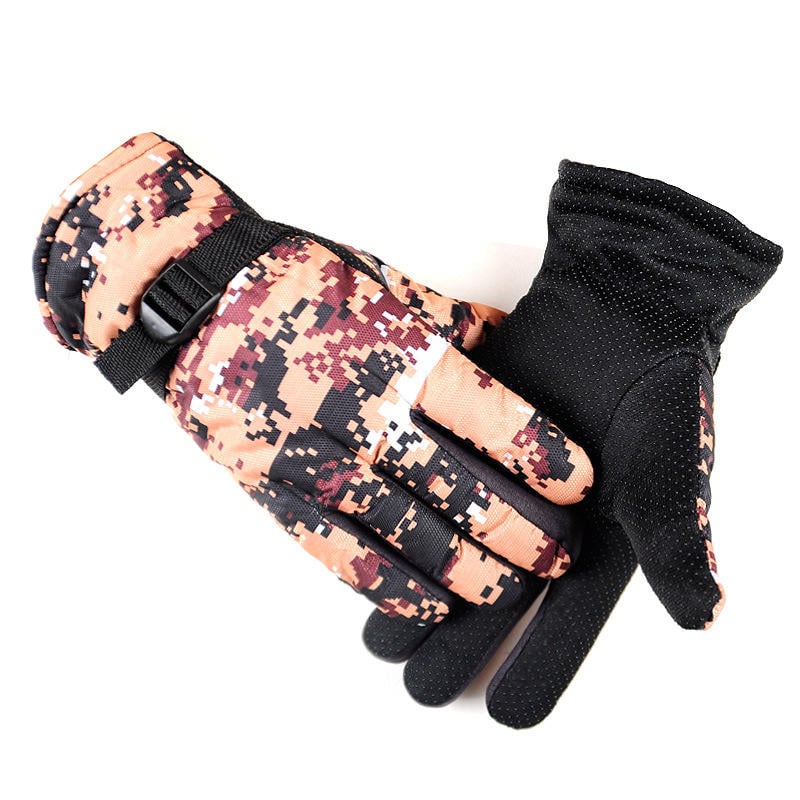 Camouflage Skiing Gloves Warm Windproof Motorcycle Bike Cycling Image 1