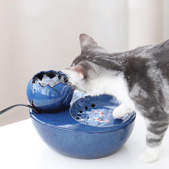 Ceramic Pet Cat Supplies Waterer Dispenser Automatic Pet Water Feeder Image 9