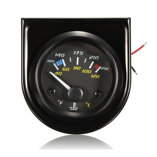 Car Water Temperature Gauge 2 Inch for 12 Volt System Universal Image 1