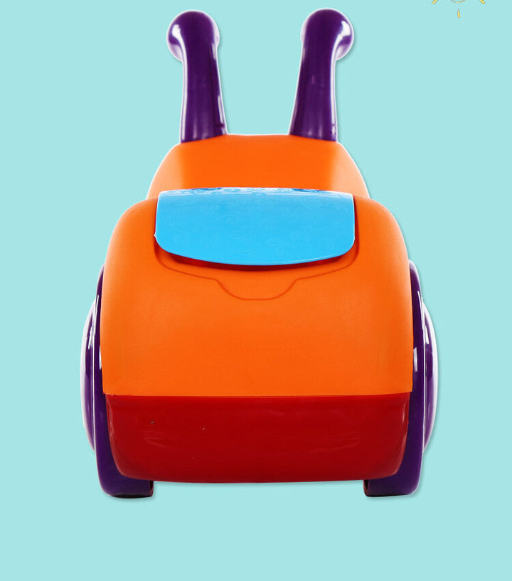 Cartoon Scooter Car with Hidden Storage Basket and PP Tires for 1-3 Years Old Image 2