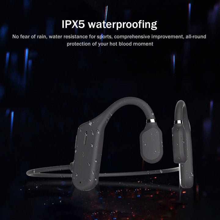 Bone Conduction Sports bluetooth Wireless Headphone 6D Handsfree Driving Neckband IPX6 Waterproof Earphone with Mic Image 6