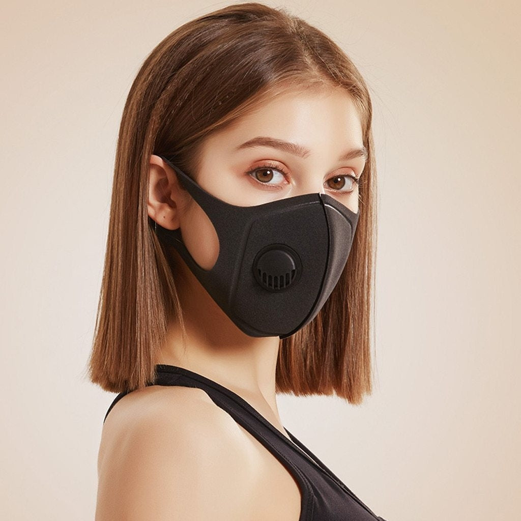 Breathable Face Mask Flower Printed Fabric Protective PM 2.5 Dust Mouth Cover Washable Reusable Image 3