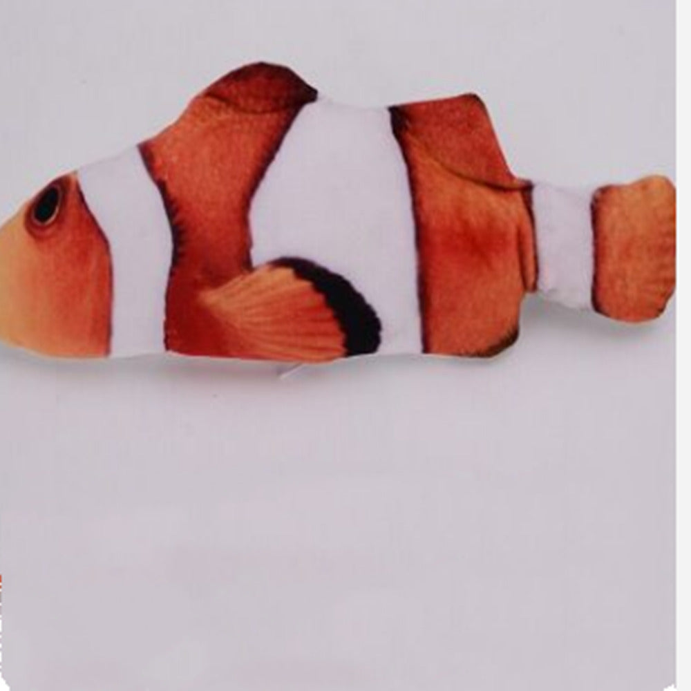 Cat Clownfish Carp with Catnip Charging Cable Catnip Puppy Toy Pet Supplies Dog Playing Image 2