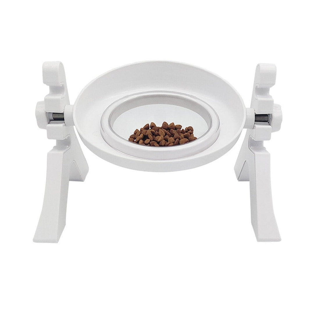 Cat Food Bowls Double Raised - Cat Feeding Bowl Double Dishes Pet Water Feeder Raised with Stand for Cats and Small Dogs Image 1